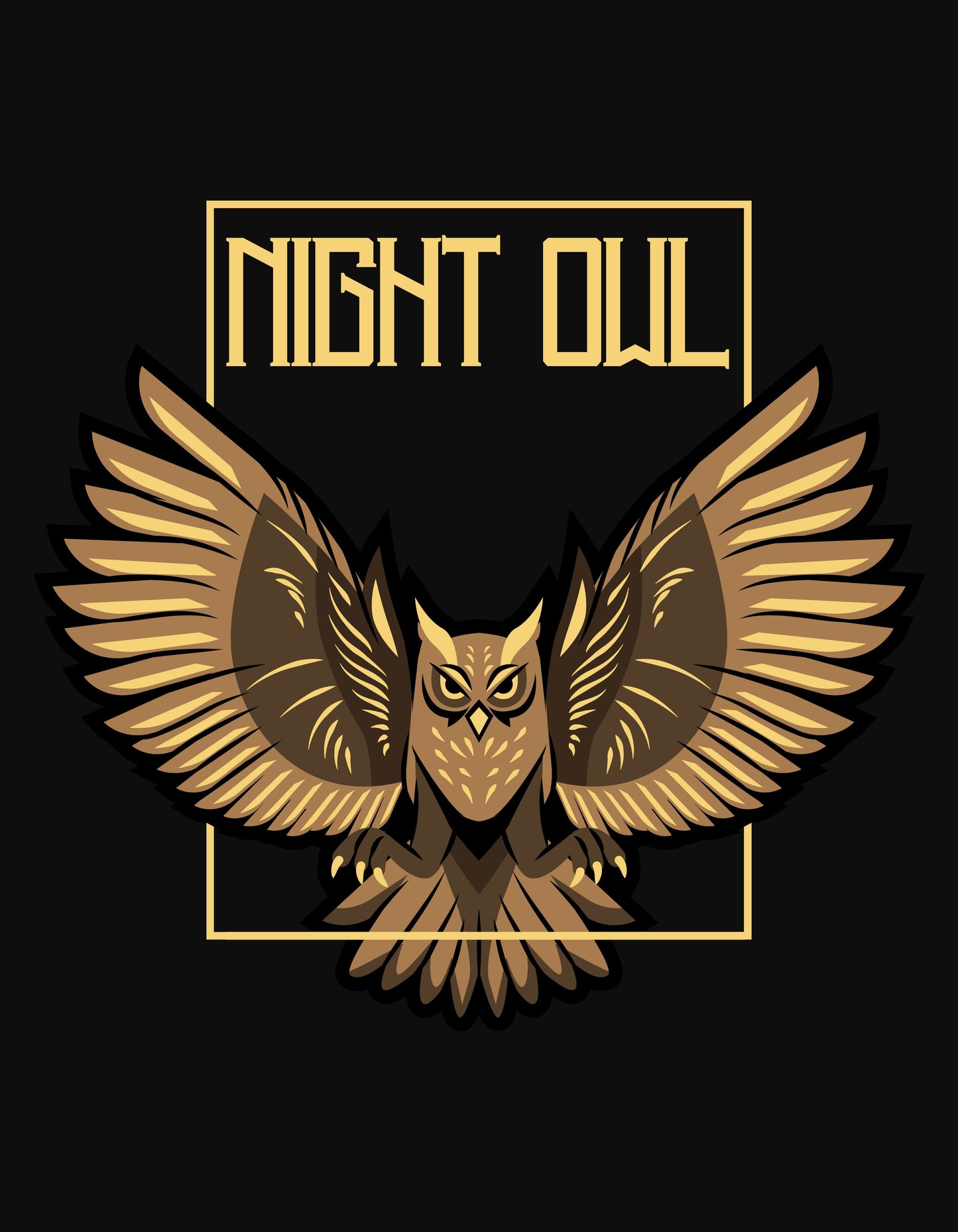 Night Owl Graphic T-Shirt β Bold & Mysterious ππ¦ - The Baggy Vibe