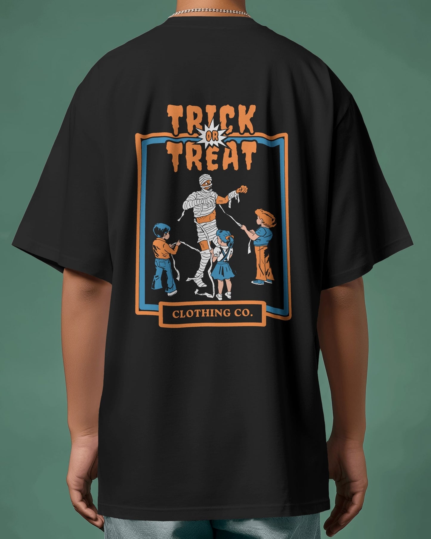 Trick or Treat Retro Halloween T-Shirt β Spooky & Fun Vibes ππ» - The Baggy Vibe