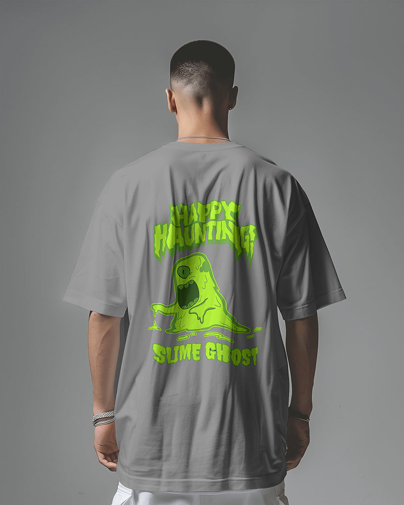 Happy Haunting Slime Ghost T-Shirt - The Baggy Vibe