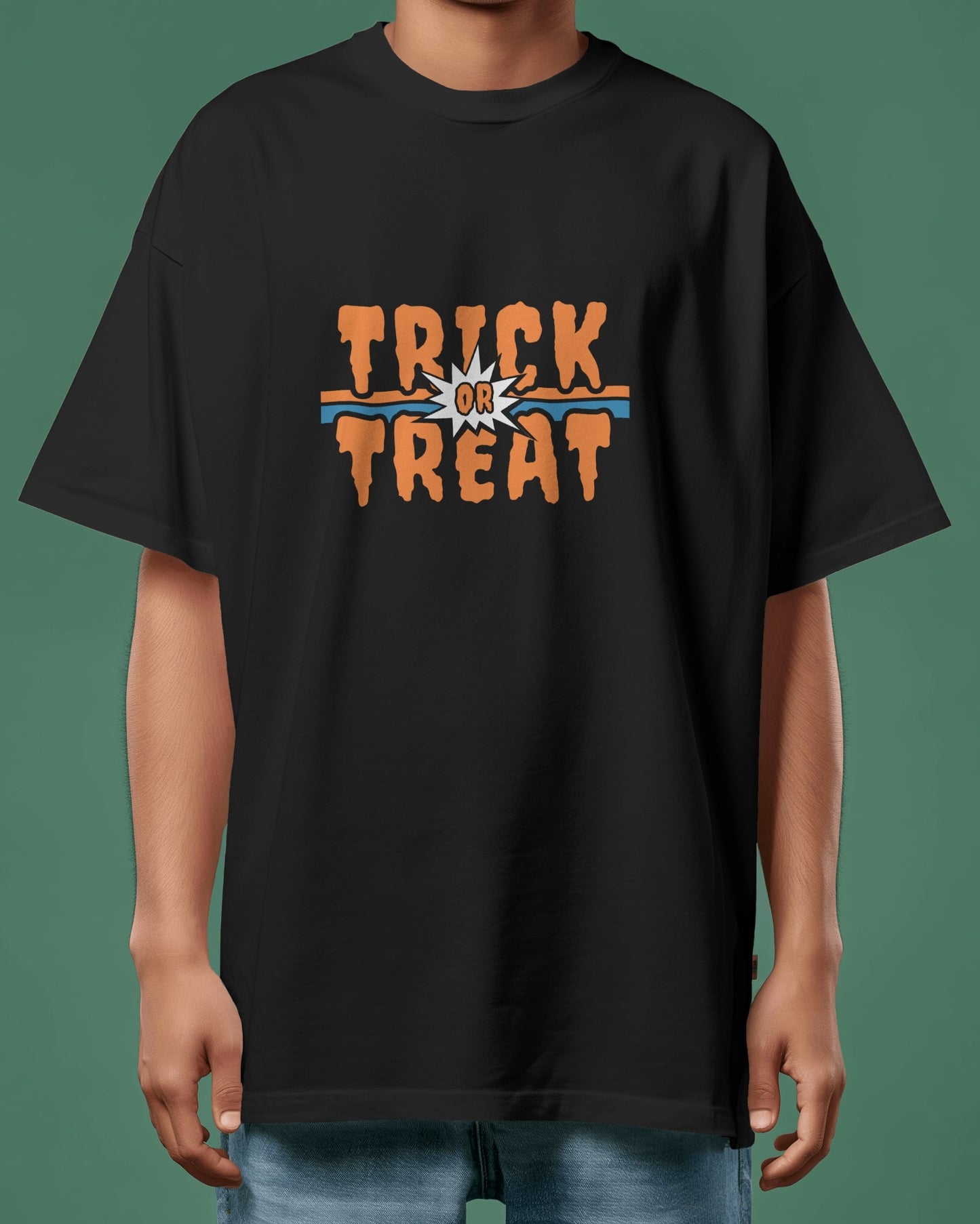 Trick or Treat Retro Halloween T-Shirt β Spooky & Fun Vibes ππ» - The Baggy Vibe