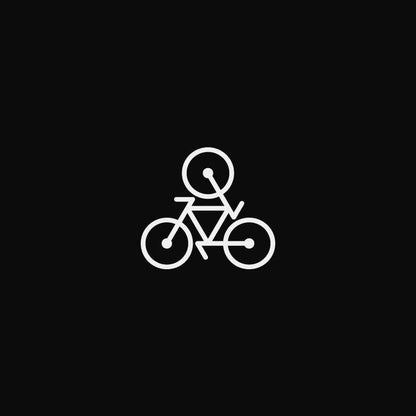 Minimalist Bike Icon Oversized Tee - The Baggy Vibe