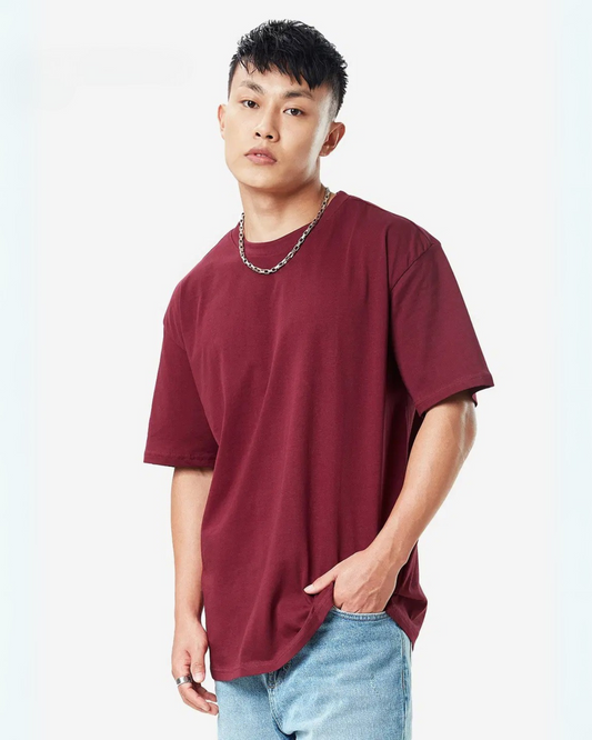 Maroon Oversized T-Shirt – Bold and Balanced